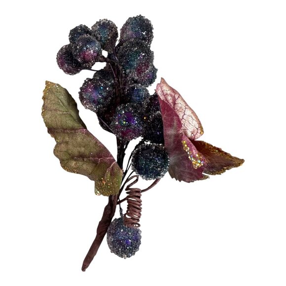 Large lot of Artificial Grape Cluster Fake Fruit Green Yellow Purple Lucite Set - Picture 8 of 9